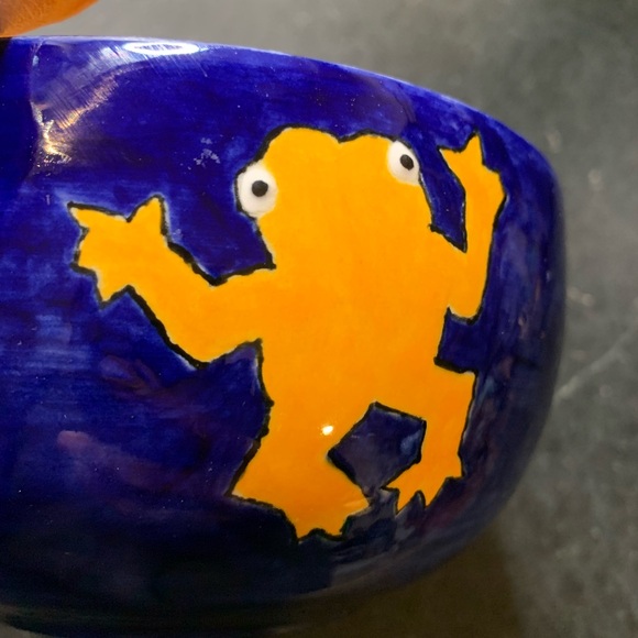 HANDMADE | Ceramic Frog Bowl | Signed on Bottom - Picture 4 of 8